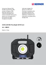 Предварительный просмотр 1 страницы Berner 409041 Instruction Manual