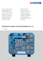 Preview for 1 page of Berner 413159 Instruction Manual