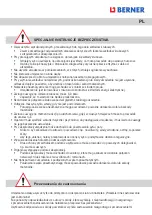 Предварительный просмотр 63 страницы Berner 414275 Instruction Manual