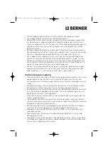 Предварительный просмотр 4 страницы Berner 59522 Operating Manual