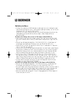 Предварительный просмотр 5 страницы Berner 59522 Operating Manual