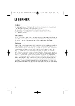 Предварительный просмотр 15 страницы Berner 59522 Operating Manual