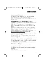 Предварительный просмотр 18 страницы Berner 59522 Operating Manual