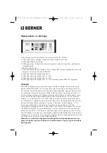 Предварительный просмотр 19 страницы Berner 59522 Operating Manual