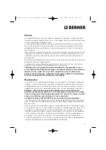 Предварительный просмотр 20 страницы Berner 59522 Operating Manual