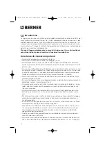 Предварительный просмотр 23 страницы Berner 59522 Operating Manual