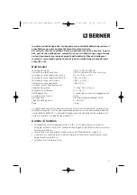 Предварительный просмотр 28 страницы Berner 59522 Operating Manual