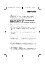 Предварительный просмотр 30 страницы Berner 59522 Operating Manual