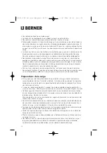 Предварительный просмотр 31 страницы Berner 59522 Operating Manual