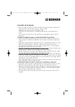 Предварительный просмотр 32 страницы Berner 59522 Operating Manual