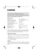 Предварительный просмотр 35 страницы Berner 59522 Operating Manual