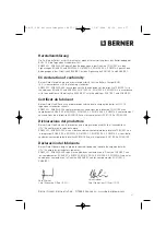 Предварительный просмотр 38 страницы Berner 59522 Operating Manual