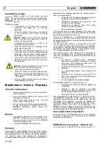 Preview for 25 page of Berner 89868 Safety And Users Manual