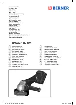 Berner BACAG-1 BL 18V Original Instructions Manual предпросмотр