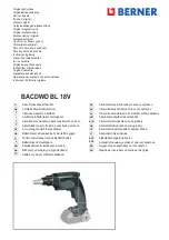 Berner BACDWD BL 18V Original Instructions Manual предпросмотр