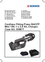 Preview for 1 page of Berner BACFP Mini 368871 Instructions For Use Manual