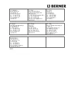 Предварительный просмотр 180 страницы Berner BACHD-18V Instruction Manual