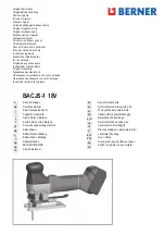 Berner BACJS-1 18V Original Instructions Manual preview