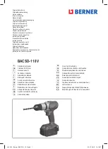 Предварительный просмотр 1 страницы Berner BACSD-1 18V Original Instructions Manual