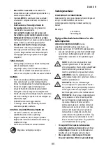 Preview for 85 page of Berner BACSS-18V Instruction Manual/Safety Instructions