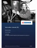 Berner BHD-11 Operating Instructions Manual preview