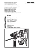 Предварительный просмотр 1 страницы Berner BHD-3 Instruction Manual