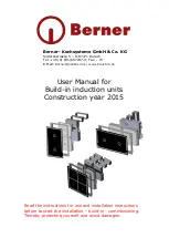 Berner BI1EG2.5B User Manual предпросмотр