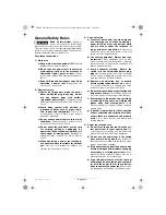 Preview for 10 page of Berner BOS-140 Operating Instructions Manual