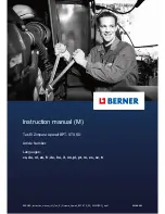 Предварительный просмотр 1 страницы Berner BPT-STS SD Instruction Manual