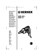 Предварительный просмотр 2 страницы Berner BSD-HD-1 Original Instructions Manual