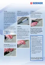 Preview for 8 page of Berner Glass-Fix 10215 Manual