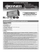 Berner IDC12 Series Installation & Maintenance Instructions Manual preview