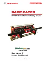 Bernhard Rapid Facer User Manual/Instruction Manual preview