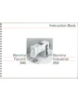 Preview for 1 page of Bernina 950 Industrial Instruction Book