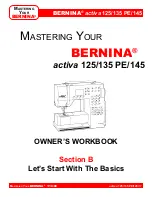 Preview for 17 page of Bernina activa 125 Owner'S Workbook