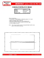 Preview for 23 page of Bernina activa 125 Owner'S Workbook