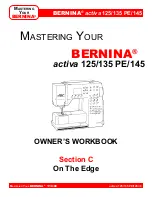 Preview for 33 page of Bernina activa 125 Owner'S Workbook