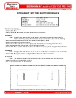 Preview for 40 page of Bernina activa 125 Owner'S Workbook