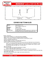 Preview for 41 page of Bernina activa 125 Owner'S Workbook