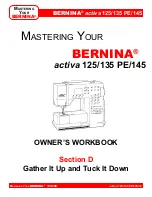 Preview for 52 page of Bernina activa 125 Owner'S Workbook