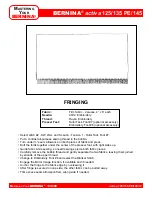 Preview for 72 page of Bernina activa 125 Owner'S Workbook