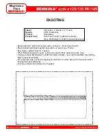 Preview for 73 page of Bernina activa 125 Owner'S Workbook