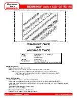 Preview for 79 page of Bernina activa 125 Owner'S Workbook