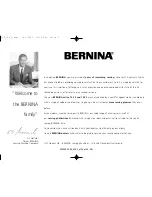 Preview for 2 page of Bernina ACTIVA 135 S User Manual