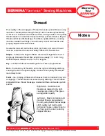 Preview for 8 page of Bernina activa 220 Owner'S Manual