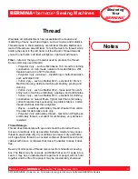 Preview for 9 page of Bernina activa 220 Owner'S Manual