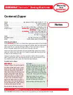 Preview for 70 page of Bernina activa 220 Owner'S Manual