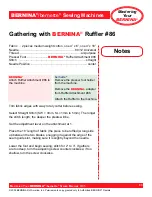 Preview for 84 page of Bernina activa 220 Owner'S Manual