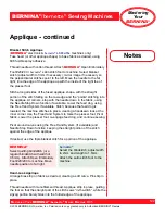 Preview for 122 page of Bernina activa 220 Owner'S Manual