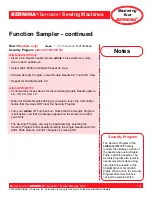 Preview for 141 page of Bernina activa 220 Owner'S Manual